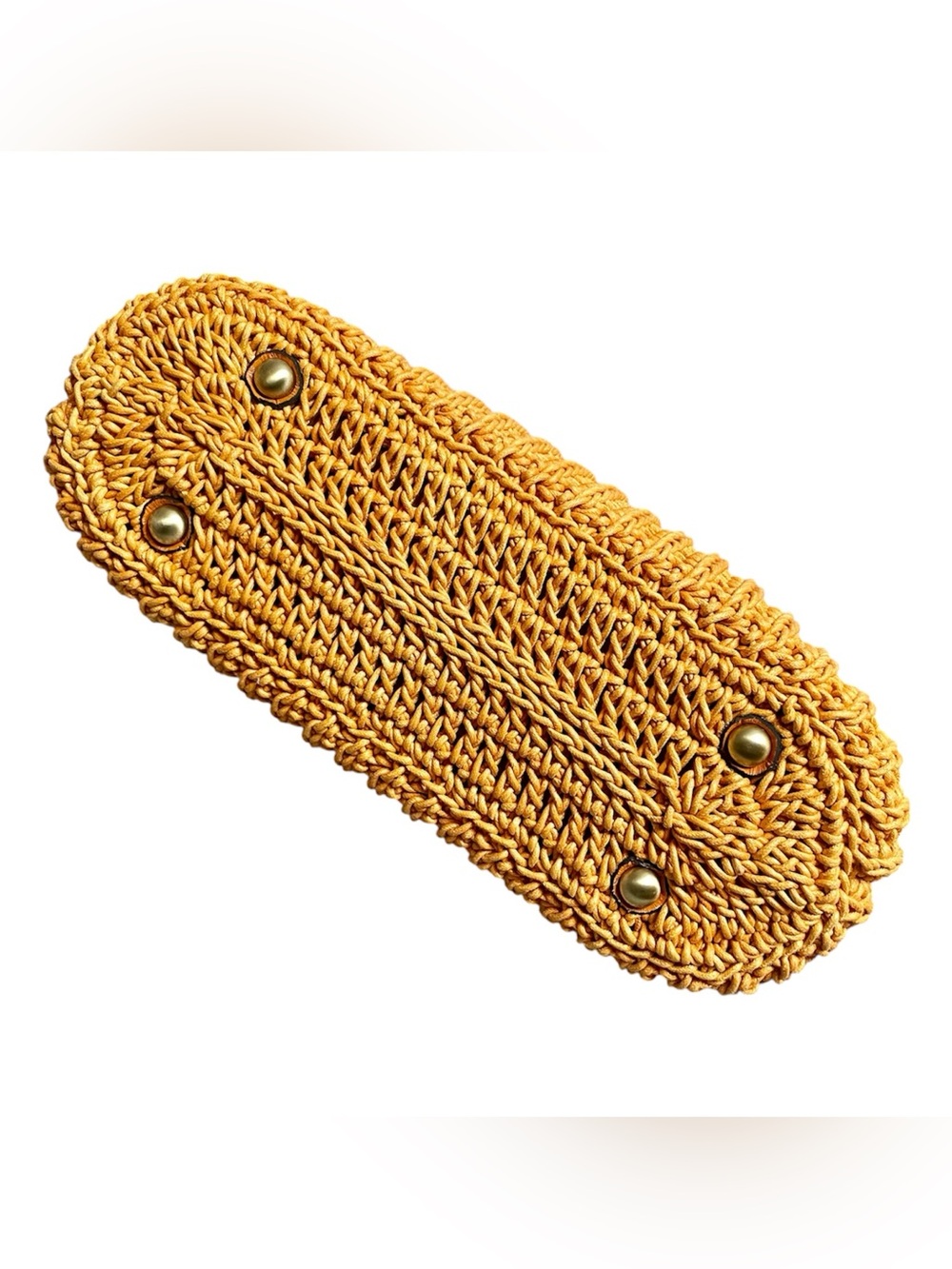 Patricia Nash Willow Woven Cotton Frame Top-Handle Crossbody Kisslock 2-Way Bag - Picture 5 of 9
